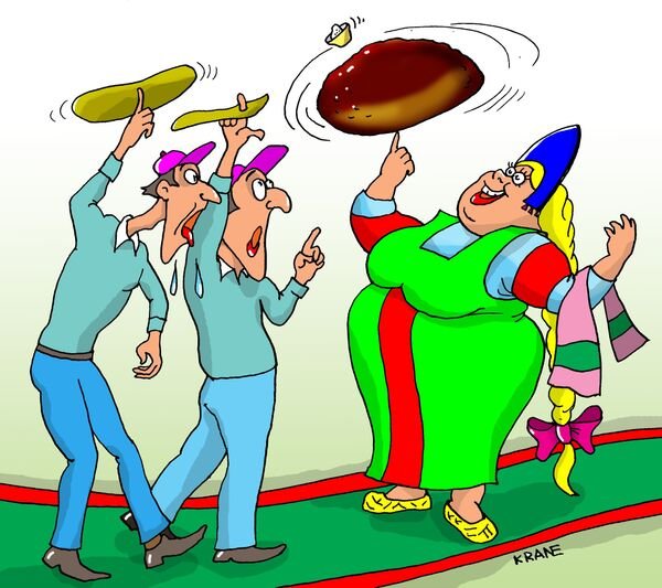 Итальянец карикатура