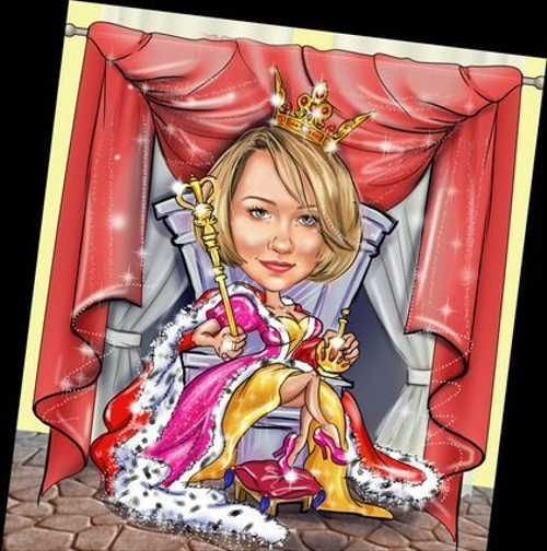 Шарж Король царь