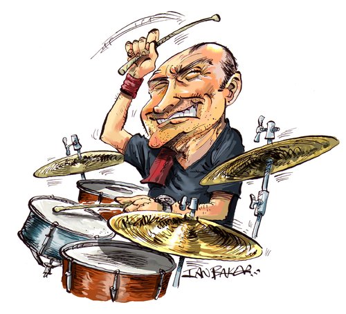 Phil Collins карикатура