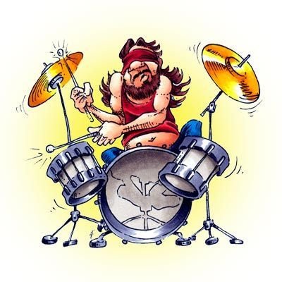 Карикатуры на барабанщиков