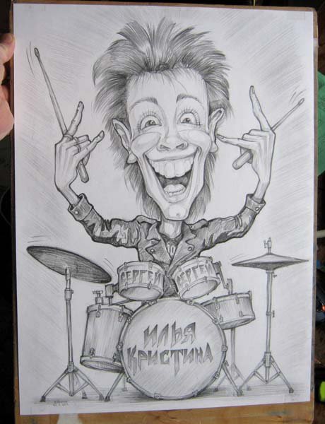 Барабанщик карикатура