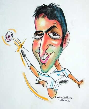 Зинедин Зидан карикатура