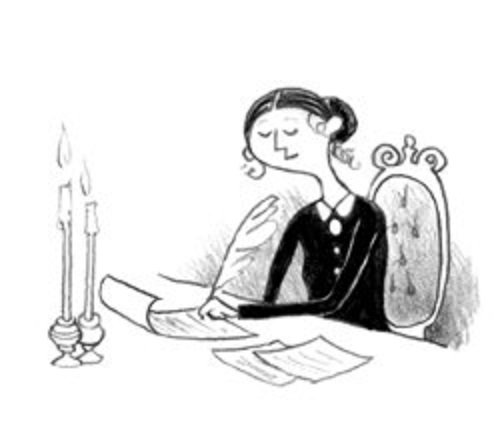 Поэтесса рисунок