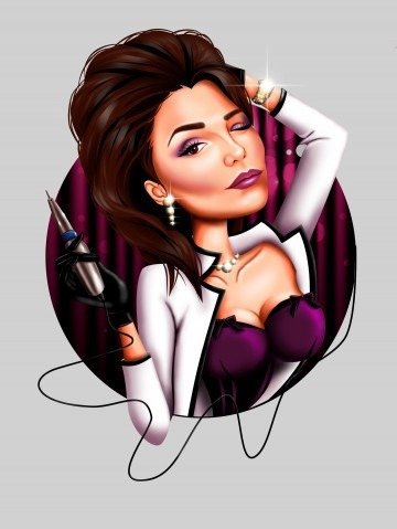 Макияж карикатура