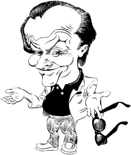 Карикатуры тушью