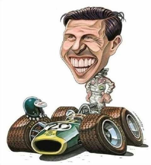 Айртон Сенна шарж