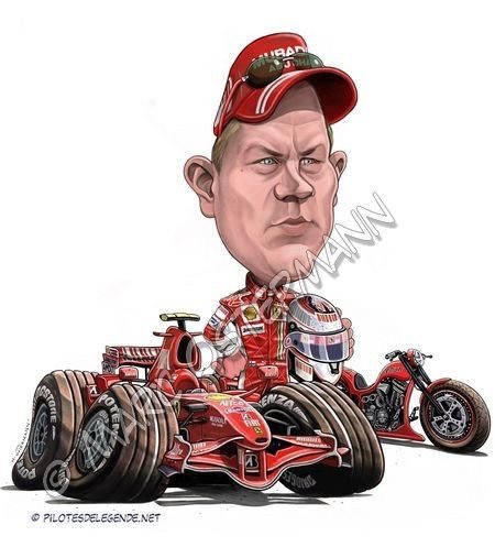 Кими Райкконен карикатура