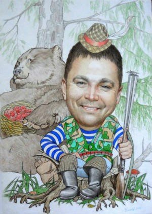 Шаржи на охотников