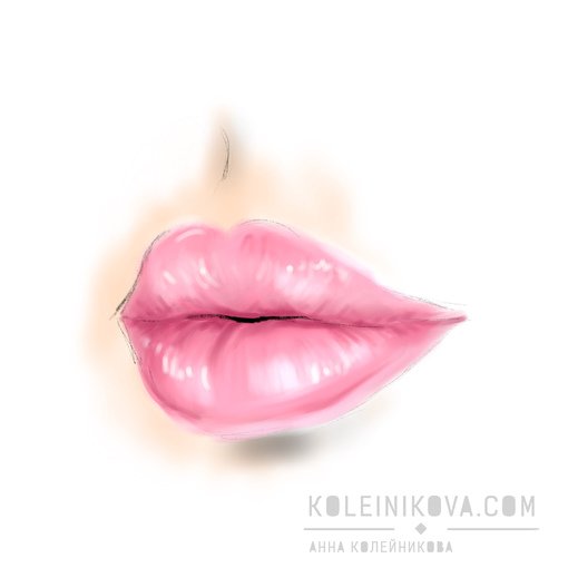 Губы карикатура