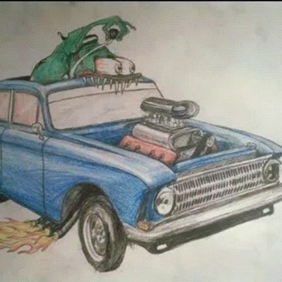 Советские машины карандашом