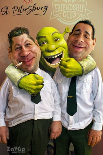 Дружеский шарж Шрека