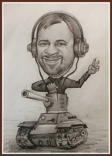 Шарж танкист