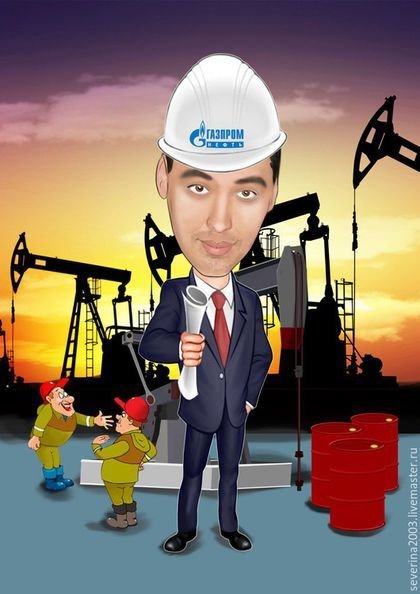 Строитель карикатура