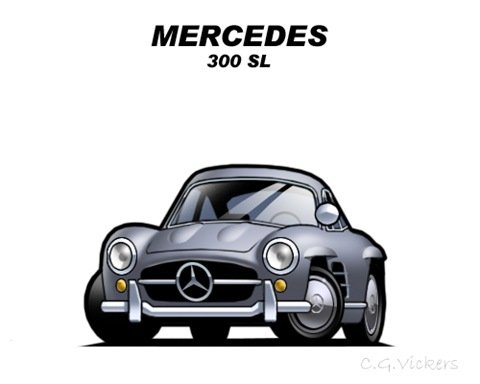Mercedes мультяшка
