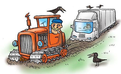 Шофер карикатура