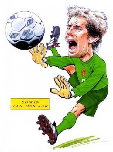 Шарж футболист вратарь