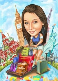 Шарж девочка