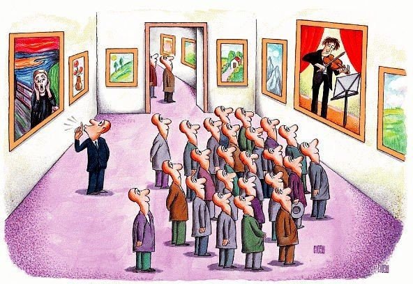 Экскурсовод карикатура