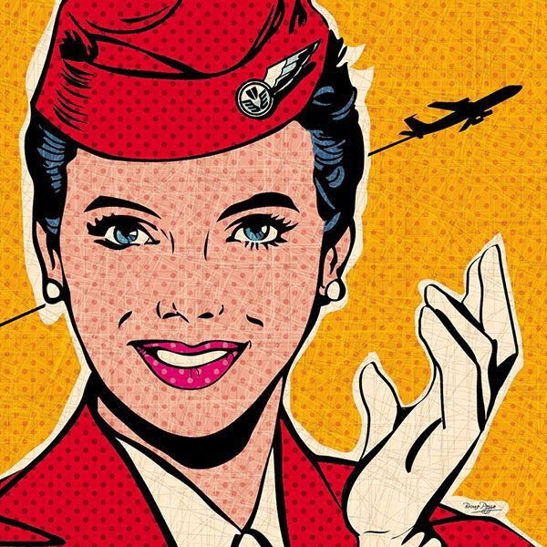 Поп арт женщина профессии