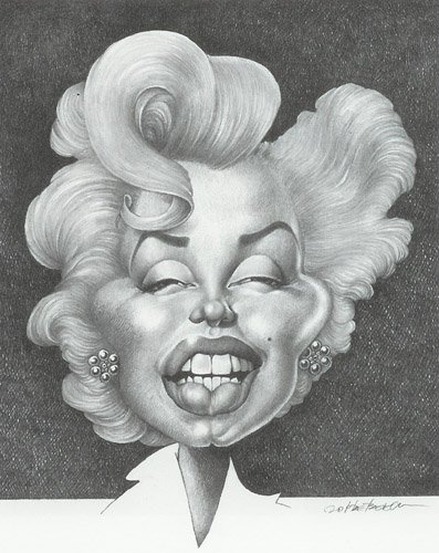 Caricature Marylin Monro