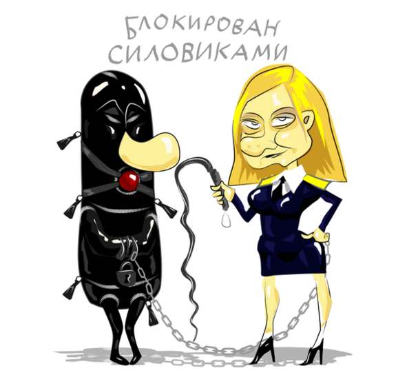 Шаржи на Путина и Кабаеву