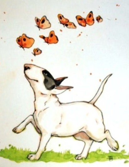 Бультерьер мультяшный