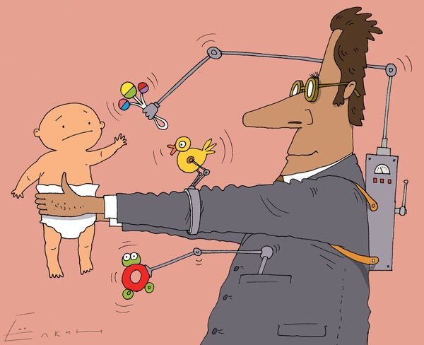 Младенец карикатура