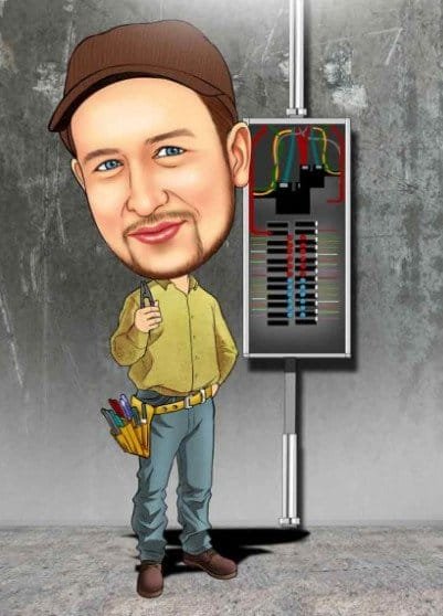 Смешной шарж про электриков