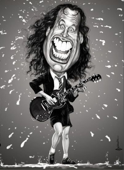 Шаржи на музыкантов карандашом