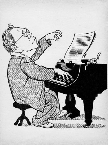 Самуил Маршак шарж