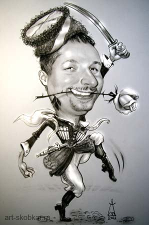 Леонардо да Винчи caricature