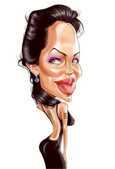 Анджелина Джоли шарж