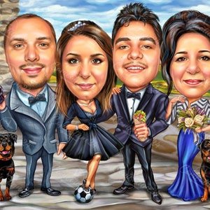 Картина в стиле шарж