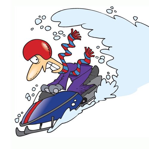 Снегоход в живописи