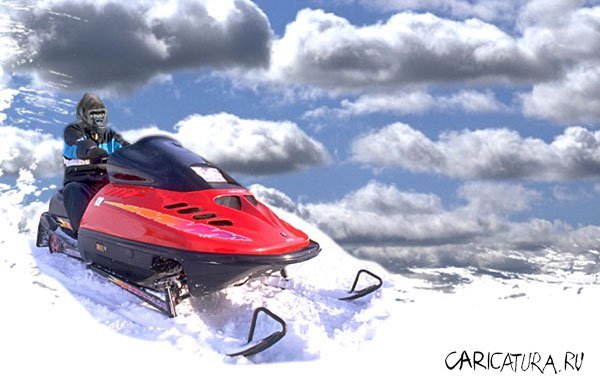 Снегоход рисунок