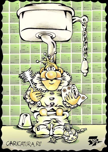 Унитаз карикатура