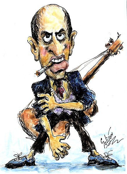 Адриано Челентано карикатура