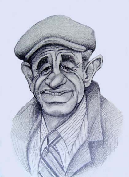 Адриано Челентано рисунок