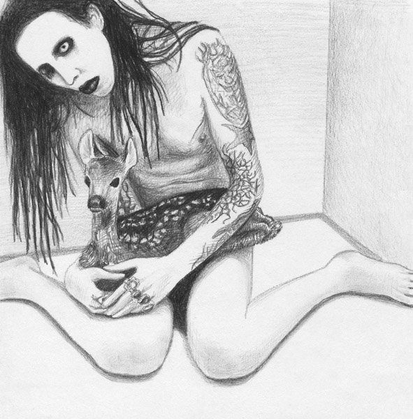 Мэрилин мэнсон рисунки Тима Бертона