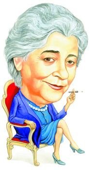 Фаина Раневская шаржи