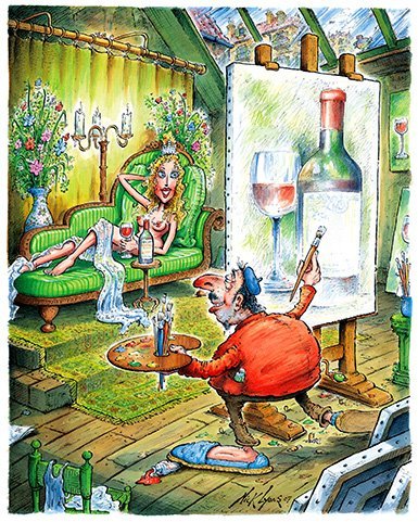 Шарж винодел