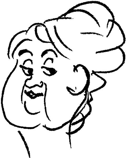 Фаина Раневская шаржи