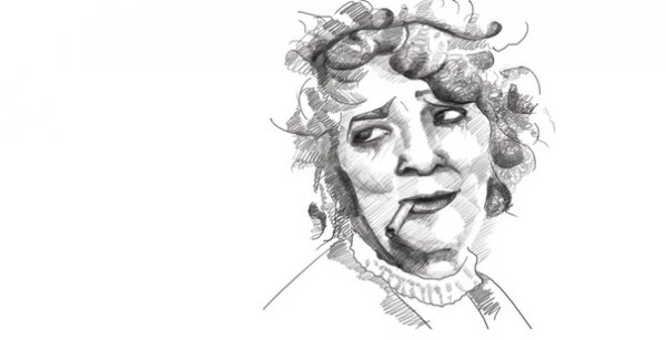 Нарисованная Фаина Раневская