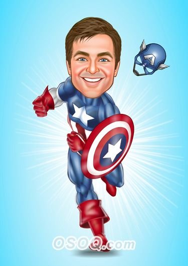 Шарж на супергероев