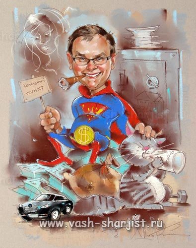 Шарж Супермен