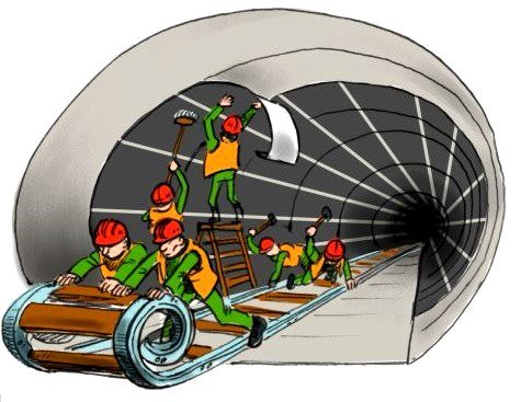 Метро карикатура