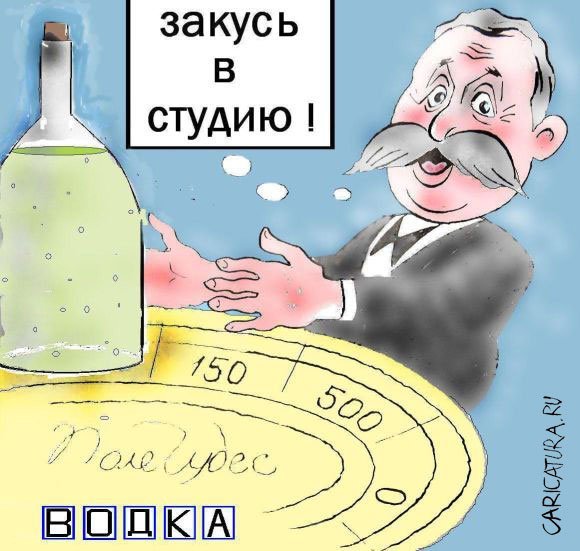 Леонид Якубович шарж