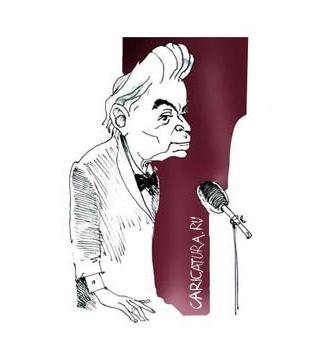 Михаил Жванецкий шарж