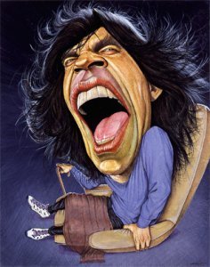 Мик Джаггер шарж