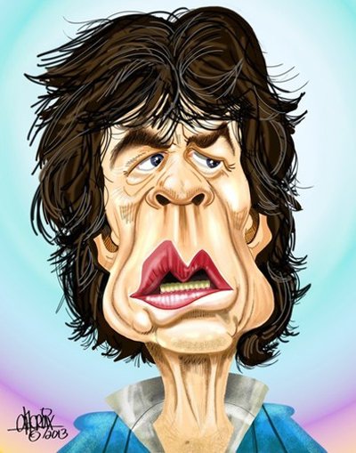 Роллинг стоунз Мик Джаггер шаржи